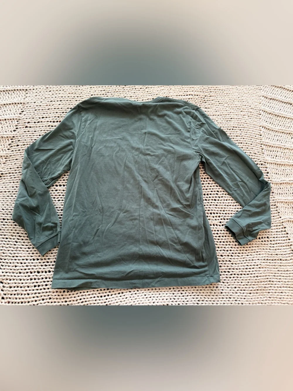 J. Crew Men's Long-Sleeve Crew Neck Shirt - Olive Green
